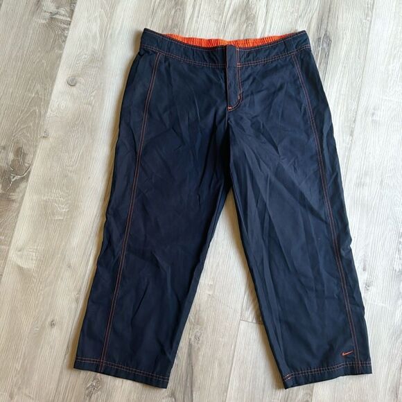 Vintage Nike Nylon Cropped Pants Size Medium - Picture 1 of 6
